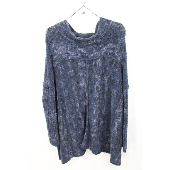 Free People Size M Nightingale Pullover Swing Sweater Mock Neck Oversize Boho - Picture 1 of 6